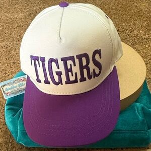 LAST ONELulu Mac TIGERS Purple and White Baseball Cap LSU NEW